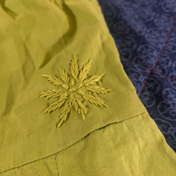 Indian Anarkali Kurta Maxi Dress - Green with Embroidery Details - Size L - Picture 13 of 13